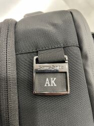 Samsonite zawieszka metalowa z wkładką skórzaną 121646/T247 - 5